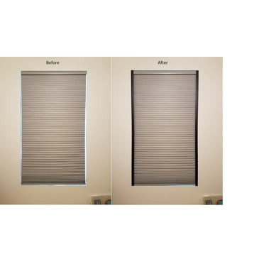 Introducing New Sleepy Time Tracks LITE - The Original Light Gap Blocker. Simple Yet Effective at Blocking The Glow of Light Along The Sides of Your Blackout blinds & Shades (60" Black Permanent)