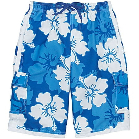 Sand 'n' Sun - Boy's Hawaiian Style Swim Trunks