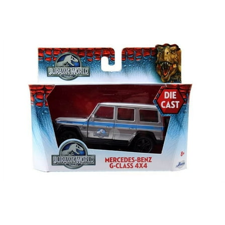 Jurassic World: 4.5" Mercedes Benz G-Class 4x4 (Silver) 1/43 Scale