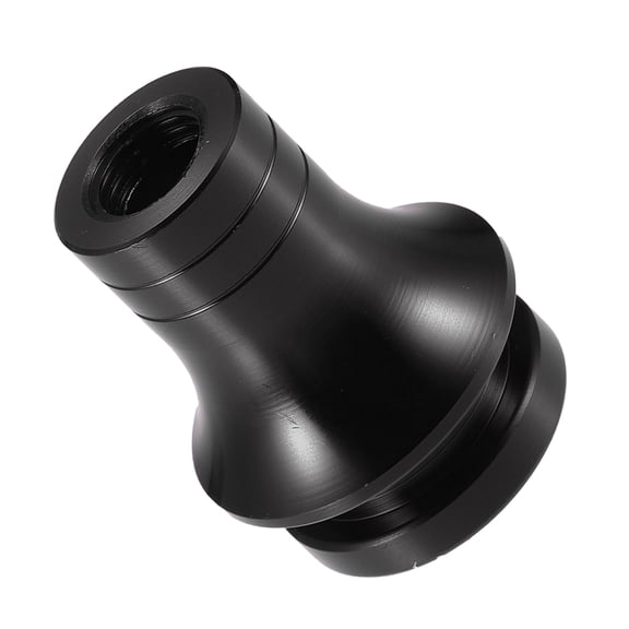 Unique Bargains Car Gear Shift Knob Adapter M12x1.25 Universal for Manual Transmission Aluminum Alloy Black