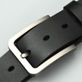 thumbnail image 4 of Real cowhide pin buckle belt Men's single-layer leather perforated belt Versatile casual jeans belt, 4 of 5