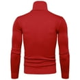 thumbnail image 4 of DHFJKG Mens Turtleneck Sweater Base Layer Slim Fit Solid Color Long Sleeve Fitting Top Knitwear Autumn Winter Soft Jumper Tops, 4 of 4