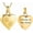Gold, variant on Pet Heart Cremation Jewelry For Ashes For Dog/Cat Paw Stainless Steel Memorial Locket Urn Necklace Paw Print Pet Heart Urn Necklace