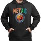 thumbnail image 3 of Sudadera Unisex con Capucha Negra, Diseño Gráfico Decorativo, 52% Algodón / 48% Poliéster, 3 of 5