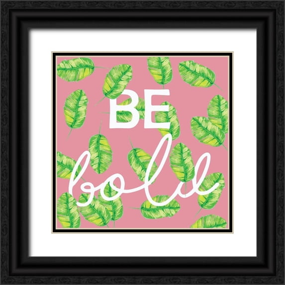 Seay, Anne 15x15 Black Ornate Wood Framed with Double Matting Museum Art Print Titled - Be Bold