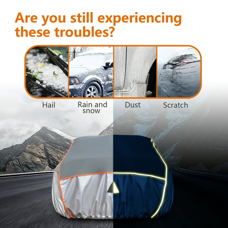 2025 Hail Protector Car Cover - 210D Oxford Cloth Padded Cover For SUV, Sedan, MPV (Rain, Snow, Sun Proof)