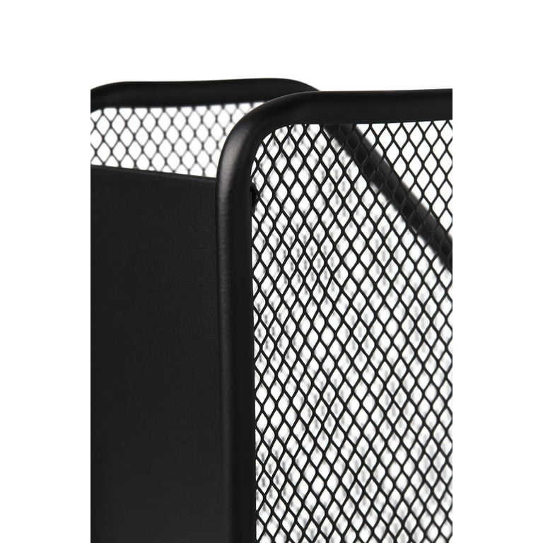Pen+Gear File Organizer Metal Mesh Magazine Holder Black One