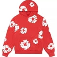thumbnail image 4 of Sudadera con capucha a juego con estampado de flores, sudadera con capucha holgada para hombres y mujeres, traje de sudadera para hombres, 4 of 5