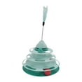 thumbnail image 4 of Cat Turntable Toy, Kitten Tower Track Toy Safe Exercise Puzzle Interactive  For Indoor Green,Pink, 4 of 8