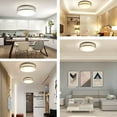 thumbnail image 2 of Facon 10-Inch LED Flush Mount Ceiling Light Fixture, Dimmable Ceiling Lamps for Hallway, Bathroom , Stairwell or Kitchen, Damp Location , 3000K Warm White Light, cETL Listed, 2 of 8