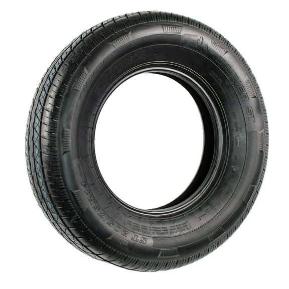 eCustomrim ST205/75R14 Steel Belted Radial Trailer Tire Load Range D 2040# 6 Yr Warranty