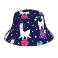 thumbnail image 1 of Balery Lama in Space Sombreros para el sol para hombre y mujer, sombrero de pescador con UPF 50+, 1 of 6