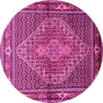 thumbnail image 1 of Ahgly Company Indoor Round Persian Pink Traditional Area Rugs, 4' Round, 1 of 4