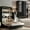 Glossy Black, variant on Mjkone Queen Size Murphy Wall Bed with 2 LED Lights,Convertible Wall Bed into a Cabinet for Living Room/Bedroom/Guest Room,Brown