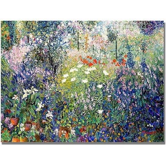 Trademark Fine Art Manor Shadian 'Garden in Maui' Canvas Art 18x24 Inches