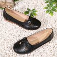 thumbnail image 6 of Miluxas Leather Flat Shoes, Lightweight Anti-Slip Breathable for Women Dressy Slip-On Bow-Knot Flats Loafers Black 6.5(38), 6 of 9