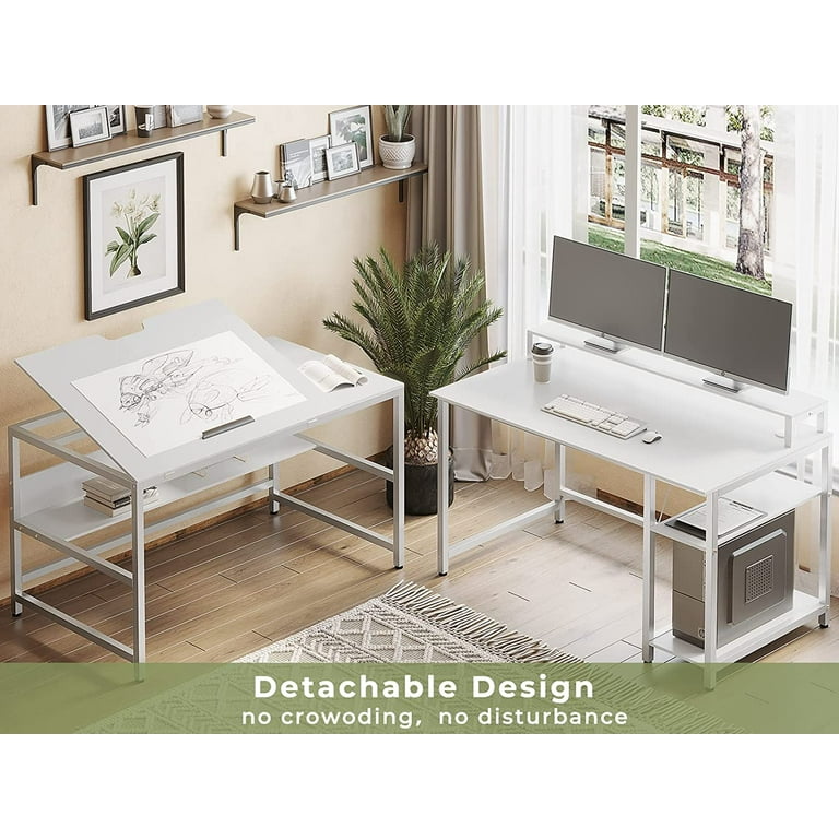 L shaped art sale desk