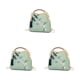 thumbnail image 1 of Bolso de hombro Qarigey estilo chino con cierre de flores Verde, 1 of 6