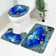 thumbnail image 4 of 2025 Four piece Underwater World Dolphin Digital Printed Shower Curtain Set, 4 of 5