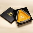 thumbnail image 5 of Cigar ashtray ceramic large diameter 3-pack cigarette trough European living room decoration gift box containing cigar ash,骏马墨绿, 5 of 13