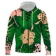 thumbnail image 1 of Sudadera con capucha y cremallera para hombre, con estampado de copos de nieve de invierno, moda, tops, estampado 3D, manga larga, divertida, de gran tamaño, gran oferta 2024, para adolescentes, prima, 1 of 6