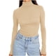 thumbnail image 3 of RKSTN Women's Turtleneck Long Sleeve Shirts Oversized Mock Neck Slim Thermal Tight Underwear T Shirt Tops Womens Casusal Solid Plus Size Base Layer Loose Comfy Shirt Undershirt Fall Spring Clothes, 3 of 8