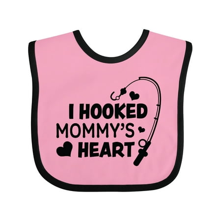 

Inktastic I Hooked Mommy s Heart with Fishing Rod Gift Baby Boy or Baby Girl Bib