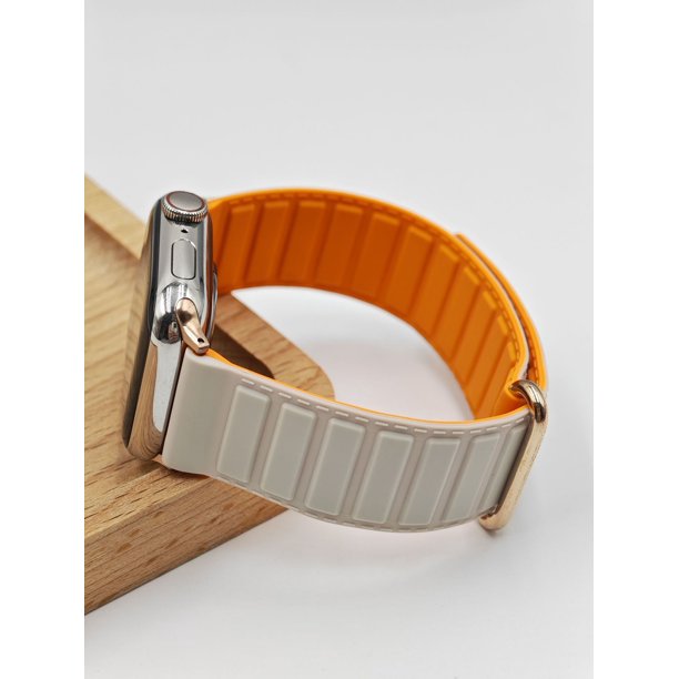 Adecuado para Apple 5678 Generation Fuerte correa de reloj magnética de silicona anti-hebilla Correa de reloj reemplazable Apple Watch se
