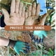 thumbnail image 5 of Guantes de jardín con garras para cavar y plantar | Azul cielo | Robustas garras de ABS en la punta de los dedos | Poliéster + Plástico | Empuñadura protectora transpirable | Paquete de 2 |, 5 of 5