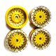 thumbnail image 2 of Llantas de Metal 1/24 4 Piezas Vogacara Dorado, 2 of 6