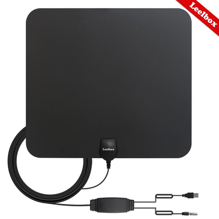 2019 Best 50 Miles Long Range TV Antenna Freeview Local Channels Indoor HDTV Digital Clear Television HDMI Antenna for 4K VHF UHF with Ampliflier Signal Booster Strongest Reception 13ft Coax