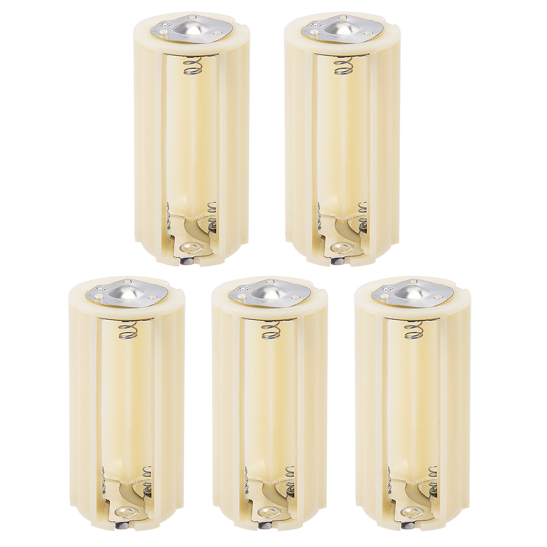 5 pcs AA to Size D Battery Adapters Converter Cases DAdapter