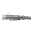 thumbnail image 2 of Eaton Tripp Lite Series Cat6 Gigabit Molded (UTP) Ethernet Cable (RJ45 M/M), PoE, Gray, 2 ft. (0.61 m) - Patch cable - RJ-45 (M) to RJ-45 (M) - 2 ft - UTP - CAT 6 - IEEE 802.3ab/IEEE 802.5 - molded, stranded - gray, 2 of 4