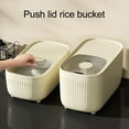 thumbnail image 3 of Contenedor De Almacenamiento De Arroz, Dispensador Hermético De Alimentos Secos Contenedores De Arroz Con Taza De Medición, Contenedor De Harina Hermético Sellado Contenedor De, 3 of 7