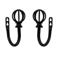 thumbnail image 1 of Shisuyan 2Pcs Curtain Hooks For Drapes Black Iron Retro Style Interior Designers, 1 of 9