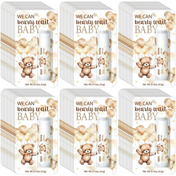 Bálsamo labial Sacubee We Can Bearly Wait Bear Baby Shower x30