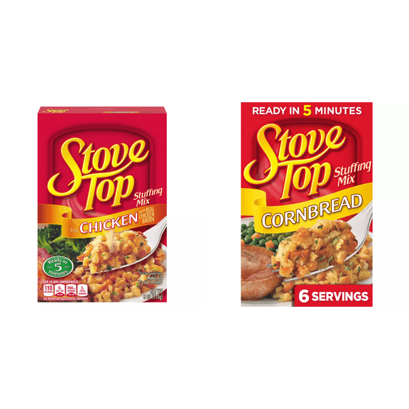 Stove Top Chicken Stuffing Cubes Mix, 6 oz - Stove Top Cornbread Stuffing Cubes Mix, 6 oz