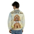 thumbnail image 5 of Cute Cocker Spaniel Loves Dad Happy Father's Day All Over Print 3D Baseball Jacket Cockers Dog Lover Gifts Bomber Jacket Softball - 12008, 5 of 6