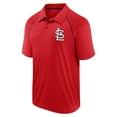 thumbnail image 2 of Men's Fanatics Red St. Louis Cardinals Strong Alone Raglan Polo, 2 of 3