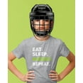 thumbnail image 3 of Tstars Boys' Hockey T-Shirt - Presents for Hockey Lovers Players - Youth Ice Hockey Gift - M, Gray, 3 of 5