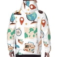 thumbnail image 6 of Bingfone Travel1 Men'S Drawstring Hoodie Long Sleeve Pocket Sweatshirts-Large, 6 of 9