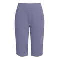 thumbnail image 6 of Women's Capri Yoga Leggings High Waisted Moisture Wicking Cropped Trousers Summer Casual Running Workout Pants with Pockets Gray, 6 of 7