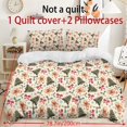 thumbnail image 3 of Yspwyqan Christmas Tree Gingerbread 3 Piece Comforter Set Queen, Soft All Season Bedding Set for Kids Adults, Cute Festive Bed Set for Bedroom Holiday Decoration, 3 of 7