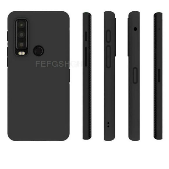 For CAT S75 Back Case Finger Ring Soft TPU Silicone Case For Motorola Defy 2 6.58 inches Bracket Phone Cover Black TPU Case For CAT S75