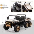 thumbnail image 2 of Roromall 2 Seater Ride On Truck for Kids 24V Ride On Dump Truck w/Parent Remote Control, Shovel, Music Player, Kids UTV Ride on Car with Electric Dump Bed, 4WD Power Ride Cars, 2 of 7