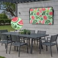 thumbnail image 6 of Outdoor TV Cover 68x42x4.5in, Summer Watermelon Green Monstera Leaf Weatherproof TV Screen Protector with Zipper, Tropical Plant Watercolor Outside Television Cover Fits Up to 70-75", 6 of 9
