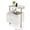 White, variant on Giantex Nightstand w/LED Lights & Charging Station, Bedside Table w/Storage Shelves, Brown