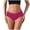 Hot Pink, variant on Women's Seamless Breathable Pure Crotch Low Waist Solid Triangle Panties Hot Pink M