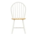 thumbnail image 2 of Kingfisher Lane 5-piece Farmhouse Wood Square Dining Table in Natural and White, 2 of 10