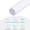 thumbnail image 3 of Uxcell Rigid Round Pipes High Impact for Water Pipe Crafts Cable Sleeve White 12mm x 14mm, 3 of 6